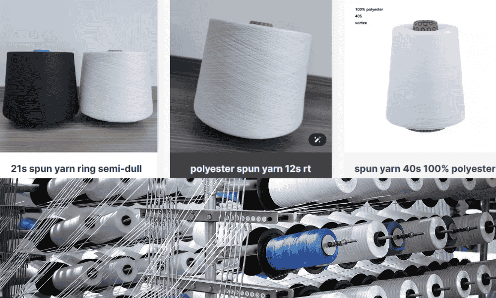 High quality Polyerster spun yarn