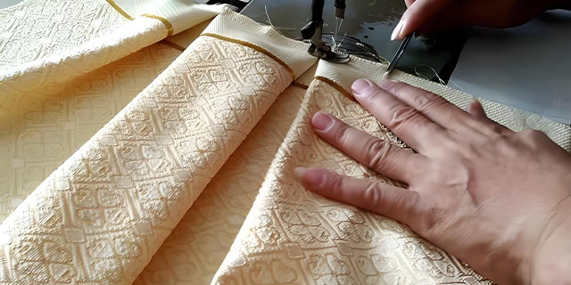 Used in curtains