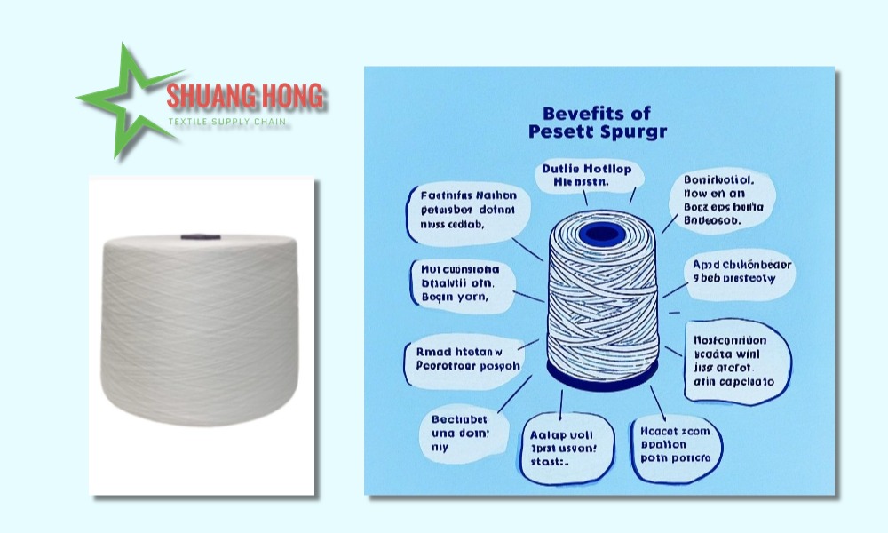 Polyester spun yarn