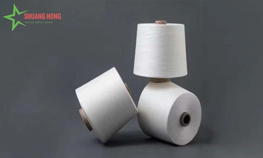 Polyester spun yarn